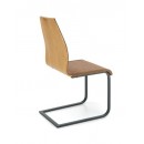 Стул HALMAR K265 коричневый/дуб медовый